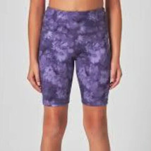 Mondetta Girls Size Medium 10/12 Purple Anti Chaffing Stretch Bike Shorts NWOT - $6.29