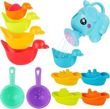 8 PCS Bath Toys for Kids Toddler Bath Toys Mold Free with Floating Duck ... - $12.26