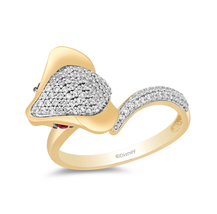 Wedding Ring 1/4 CTW Diamond and Ruby Jafar Cobra Ring Amethyst Stepsisters Ring - £39.96 GBP