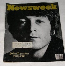 JOHN LENNON NEWSWEEK MAGAZINE VINTAGE 1980 TRIBUTE - $34.99