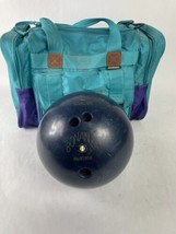 Vintage Bonanza 300 12 LB 4 oz Pound Bowling Ball Blue Free Shipping  with Bag - £54.66 GBP