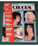 KISS MOTLEY CRUE TWISTED SISTER CIRCUS MAGAZINE VINTAGE 1985 - $41.10 CAD
