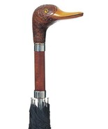 Umbrella, The Mallard, With A Duck Head Handle That is Made in Italy. Th... - $84.79