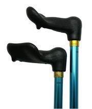 Unisex Adjustable Palm Grip Cane Right Hand Blue  -Affordable Gift! Item... - £32.06 GBP
