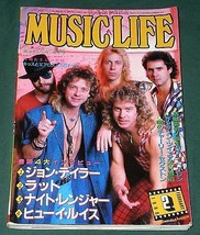 NIGHT RANGER MUSIC LIFE MAGAZINE VINTAGE 1986 JAPAN - £23.48 GBP
