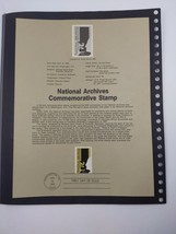 National Archives Commemorative Stamp First Day Of Issue 4/16/84 - £9.72 GBP