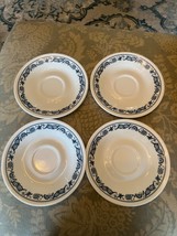 Vintage Corelle Corning 6&quot; Saucers Old Town Blue Blue Onion Pattern Set ... - $545.56 MXN