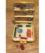 Polly Pocket MIDGE&#39;S PLAY SCHOOL 1989 Yellow Square Compact BLUEBIRD 4&quot; ... - $55.31 CAD