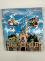 Disney Parks Attractions Alice Tea Cups Peter Pan Mickey Bagheera Four Pin Set - £15.76 GBP