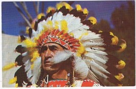 Native Americana Postcard Indian Chief Big Cloud - £3.88 GBP