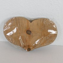 Wood Heart Plaque With Peg Unfinished DIY Crafting Paint Yourself 8&quot; x 5... - £6.22 GBP