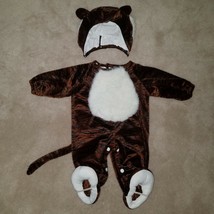 Dark Brown Baby Tiger Halloween Costume 6-12 Months Fun World Jumpsuit H... - £16.11 GBP
