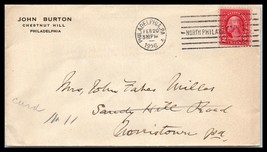 1926 US Cover - Philadelphia, PA to Norristown, Pennsylvania O17 - $1.97