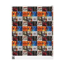 Guns and Roses Vintage Album Covers Collage Wrapping Paper Music Poster ... - $14.85+
