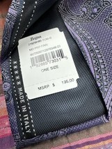 Ermenegildo Zegna Necktie Mens 100% Seta Silk Jacquard Tie Purple Italy ... - £118.26 GBP