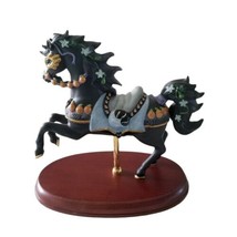 Lenox Halloween Horse Carousel Black Figurine Christopher Radcliff Limited Pony - $194.94
