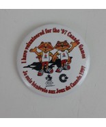 Vintage I Have Volunteered For The &#39;97 Canada Games Pin Button - $8.99 CAD