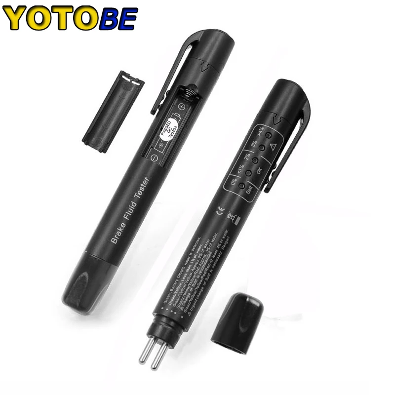 1Pc Universal 5 LED Mini Electronic ke Fluid Tester Pen Vehicle Tools Liquid Dia - £81.71 GBP