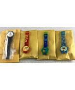 Lot Of 4 Vintage Disney Watches 35th Disneyland Goofy Pooh Donald Kg EE - $34.73 CAD