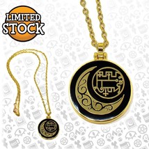Official Helluva Boss Stolas Grimoire Seal Necklace Gold Mirror Locket P... - $99.99