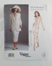 VTG Vogue 1165 American Designer Donna Karan Misses&#39; Jacket Vest &amp; Skirt... - £14.76 GBP