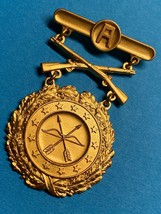 1st Army, Excellence In Competition Eic, Rifle, Gold, Badge, Pinback, Hallmarked - £50.39 GBP