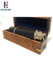 NauticalMart Marine Leather Brass Pirate Navigation With Wooden Box Nautical Gif - £47.16 GBP