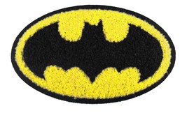 DC Comics Superhero 4.5&quot; Batman Logo Chenille Embroidered Iron-On Patch ... - $97.89 MXN