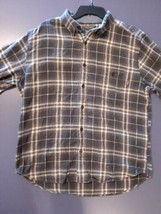 Woolrich Mens Size Large Long Sleeve Button Down Flannel Work Shirt - $16.71