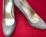 Circa Joan &amp; David Luxe Sz 8 M Pumps 3.5&quot; Heel Leather Shoe Beige Career - $29.65