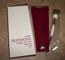 make up brush kit avon 3-in-one nib - $13.00