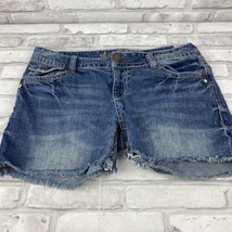 Wallflower Booty Shorts Womens Junior Size 11 Cut Off Distressed Embroid... - $17.20