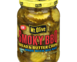 Mt. Olive Smoky BBQ Bread &amp; Butter Chips (16 oz.) Pack Of 4  - £17.26 GBP