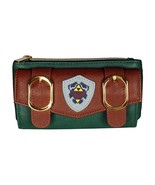 Classic Game Hylian Shield Satchel Fold Top Zip Women&#39;s Hand Purse Clutc... - $490.65 MXN
