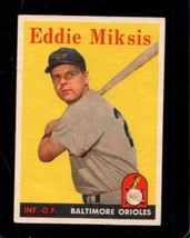1958 Topps #121 Eddie Miksis Vgex Orioles Uer Nicely Centered *X103827 - £5.09 GBP