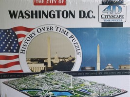 4D Cityscape Jigsaw Puzzle - Washington D.C. City Map With Time Layer - £29.78 GBP