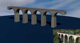 Bridge H0 trains - reproduction viaduct of Cansano File STL-OBJ for 3D P... - £1.60 GBP