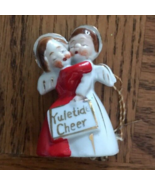 Antique Christmas Hanging Ornament &quot;Yuletide Cheer&quot; Red/White-Rare-SHIP ... - €43,23 EUR