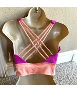 VICTORIA&#39;S SECRET Sport Padded Strappy Back Light Impact Sports Bra Pink... - $22.72