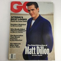 GQ Magazine April 1991 The Fatal Attraction of Matt Dillon &amp; Ultimate Wine Orgy - £38.20 GBP