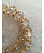 Golden crystal/gold memory wire bracelet  - $35.00