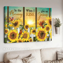 In The Morning When I Rise Give Me Jesus Cardinal Bird Sunflower Lover 1 - £12.77 GBP