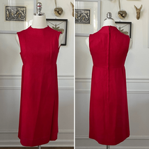 Vintage 60s Saks Fifth Avenue Mock Neck Sleeveless Shift Dress S M - $751.56 MXN