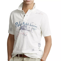 Polo Ralph Lauren Classic Fit Mesh Graphic 1967 Polo Shirt ( S ) - £120.55 GBP