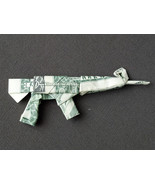 ASSAULT RIFLE Money Origami - Dollar Bill Art Gun Pistol Weapon Machine Gun - $115.45 CAD