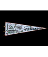 Vintage Washington DC Felt Souvenir Banner Pennant 25&quot; Capitol WA Monument - $41.31 CAD