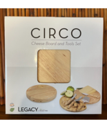 Cheese Cutting Board and Tool Set 4 Tools Swivel Open Circular Legacy Circo - $306.39 MXN