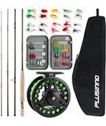 Fly Fishing Rod and Reel Combo 4 Piece Lightweight 5/6 Graphite Starter Kit - $85.27