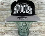 San Antonio Spurs Snapback Hat Nostalgia Co. Mitchell &amp; Ness Hardwood Cl... - £27.06 GBP