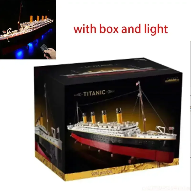 New 9090Pcs Movie Titanic Large Cruise Boat Ship Model Building Blocks B... - £196.85 GBP+